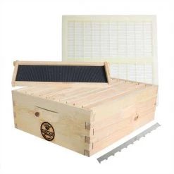 Good Land Bee Supply Beekeeping Beehive Super Kit includes Frames, Foundations, Plastic Queen Excluder and Spacer