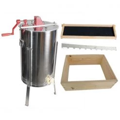 Good Land Bee Supply 2 Frame Honey Extractor and 1 Complete Honey Super Free Spacer Included