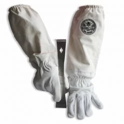 Good Land Bee Supply Sheep Skin Beekeeping Gloves w/Canvas Sleeves - Small & Standard Beehive Scraper Prybar Tool