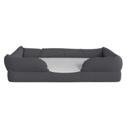 Flash Furniture Gray 36x28 Orthopedic Memory Foam Bolster Dog Bed -Animal&Pet Supplies store Belnick20LLC AJxxORTHOxx00189xxGYxxGGxxinset3xxf75539
