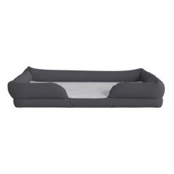 Flash Furniture Gray 44x34 Orthopedic Memory Foam Bolster Dog Bed -Animal&Pet Supplies store Belnick20LLC AJxxORTHOxx00190xxGYxxGGxxinset3xxf8a6d7