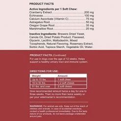 Chew + Heal Cranberry UTI Protection - 120 Chews -Animal&Pet Supplies store Click20Industries20LLC 1312170xx2a8550