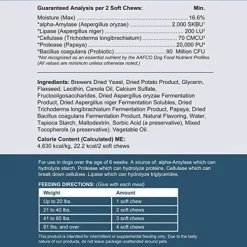 Chew + Heal Digestive Enzymes - 120 Chews -Animal&Pet Supplies store Click20Industries20LLC 1312190xx282104