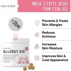 Chew + Heal Allergy Aid - 90 Chews -Animal&Pet Supplies store Click20Industries20LLC 1327008xxe9eb64