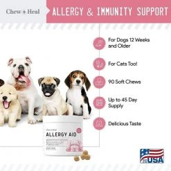 Chew + Heal Allergy Aid - 90 Chews -Animal&Pet Supplies store Click20Industries20LLC 1327010xx2d0cec