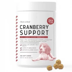 Chew + Heal Cranberry UTI Protection - 120 Chews