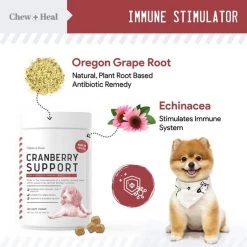 Chew + Heal Cranberry UTI Protection - 120 Chews -Animal&Pet Supplies store Click20Industries20LLC 1337660xx4000a6