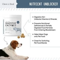 Chew + Heal Digestive Enzymes - 120 Chews -Animal&Pet Supplies store Click20Industries20LLC 1337666xx17a140