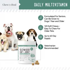 Chew + Heal Senior Hip and Joint - 120 Chews -Animal&Pet Supplies store Click20Industries20LLC 1337685xx133fbc