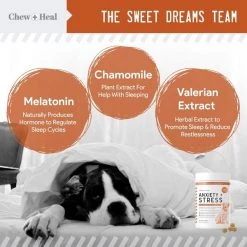 Chew + Heal Anxiety & Stress - 60 Chews -Animal&Pet Supplies store Click20Industries20LLC 1337688xxcd6650