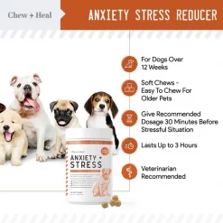 Chew + Heal Anxiety & Stress - 60 Chews -Animal&Pet Supplies store Click20Industries20LLC 1337691xx7739d8