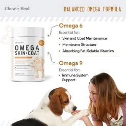 Chew + Heal Omega Skin & Coat - 180 Chews -Animal&Pet Supplies store Click20Industries20LLC 1337695xxeaa426