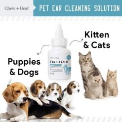 Chew + Heal Ear Cleaner - 4oz -Animal&Pet Supplies store Click20Industries20LLC 1340140xxbfd2d5