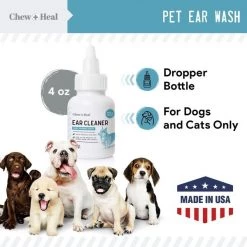 Chew + Heal Ear Cleaner - 4oz -Animal&Pet Supplies store Click20Industries20LLC 1340141xxc12a8c