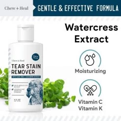 Chew + Heal Tear Stain Remover - 4oz -Animal&Pet Supplies store Click20Industries20LLC 1340147xx4b216b