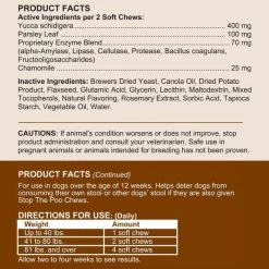 Chew + Heal Stop the Poo Chew - 120 Chews -Animal&Pet Supplies store Click20Industries20LLC 1340610xx36e954