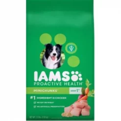 Iams Complete ProHealth Adult Dog Food Mini Chunks 3.3lbs, PK4