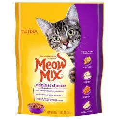 Meow Mix Resealable Pouch Original Choice Cat Food 18 oz., PK6