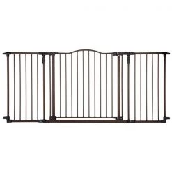 North States Brown 30 in. H X 38.3-72 in. W Metal Pet Gate