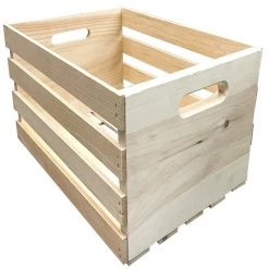 Demis Products. Demis Products 9.56 in. H X 12.5 in. W X 18 in. D Storage Crate Natural