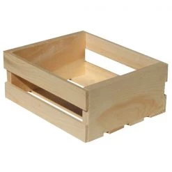 Demis Products. Demis Products 4.75 in. H X 9.625 in. W X 11.75 in. D Storage Crate Natural
