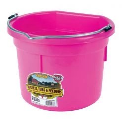 Little Giant Flat Back Bucket Pnk 8Qt