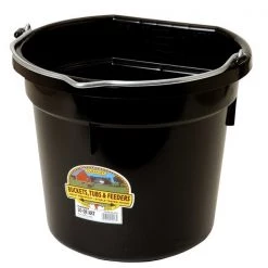 Little Giant Flat Back Bucket Blk20Qt