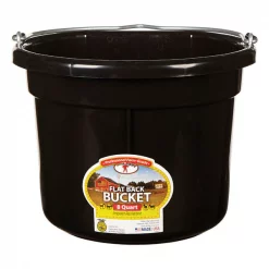 Little Giant Flat Back Bucket Blk 8Qt