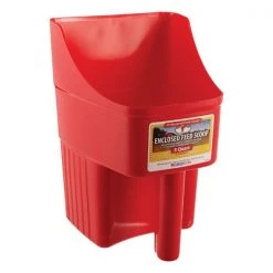 Little Giant Feed Scoop Plstc Red 3Qt