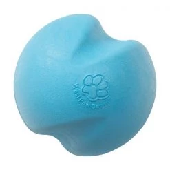 West Paw Jive Dog Chew Ball Aqua