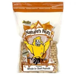 Natures Nuts Premium Assorted Species Whole Peanuts Wild Bird Food 3 lb