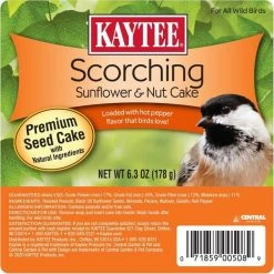 Kaytee Products Kaytee Scorching Wild Bird Roasted Peanuts Seed and Nut Cake 6.3 oz