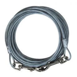 Petmate TIE OUT MTL SLV MED 15'L