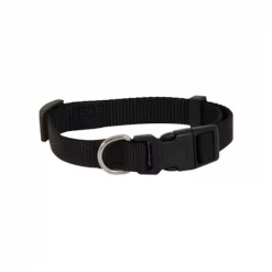 Petmate ADJ COLLAR SML BLK 3/8""W