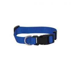 Petmate ADJ COLLAR MED BLU 5/8""W