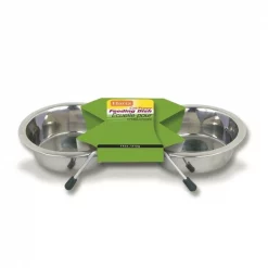 Hartz DOUBLE PET FEEDER SS SLV