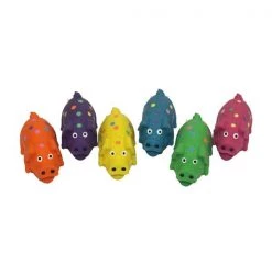 Multipet Globlets Assorted Polka Dot Pig Latex Dog Toy Mini