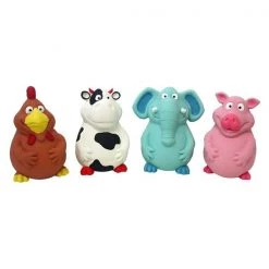Multipet Pot Belly Buddies Assorted Assortment Latex Dog Toy