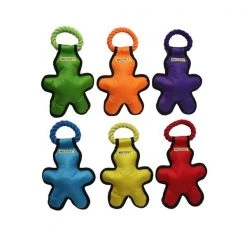 Multipet Assorted Cross-Ropes Tug Nylon/Plush Dog Toy