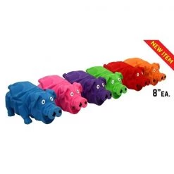Multipet Origami Pals Assorted Pig Latex Dog Toy