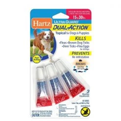 Hartz UltraGuard Dual Action Liquid Dog Flea and Tick Drops 0.066 oz