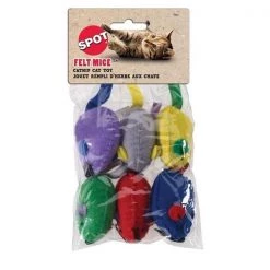 Spot CATNIP TOY FELT MICE 6PK