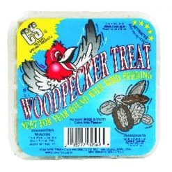 C&S Products Woodpecker Treat Assorted Species Beef Suet Wild Bird Food 11 oz