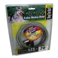 Pdq Cable Dog Tie Out20' Xlg