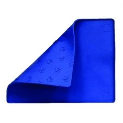Prestige Prints Blue Plain Rubber 1 Feeder Mat For All Pets