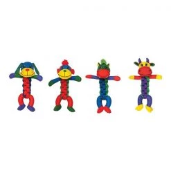 Chompers Braid Body Dog Toy Asst