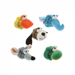 Multipet ROP HEAD ANIML DOG TOY4""