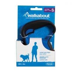 Petmate Dog Leash Retract Blu Sm