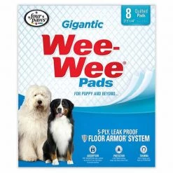 Four Paws Wee-Wee Pads 8Pcs Gigantic Wht 27.5"x44