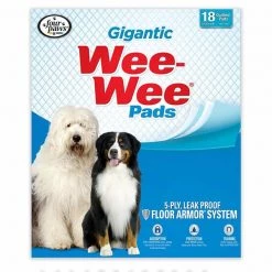 Four Paws Wee-Wee Pads 18Pcs Gigantic Wht 27.5"x44